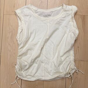 Pilcro Women's Ivory Muscle Tee
